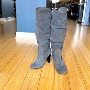 Grey suede Steve Madden boots 6.5